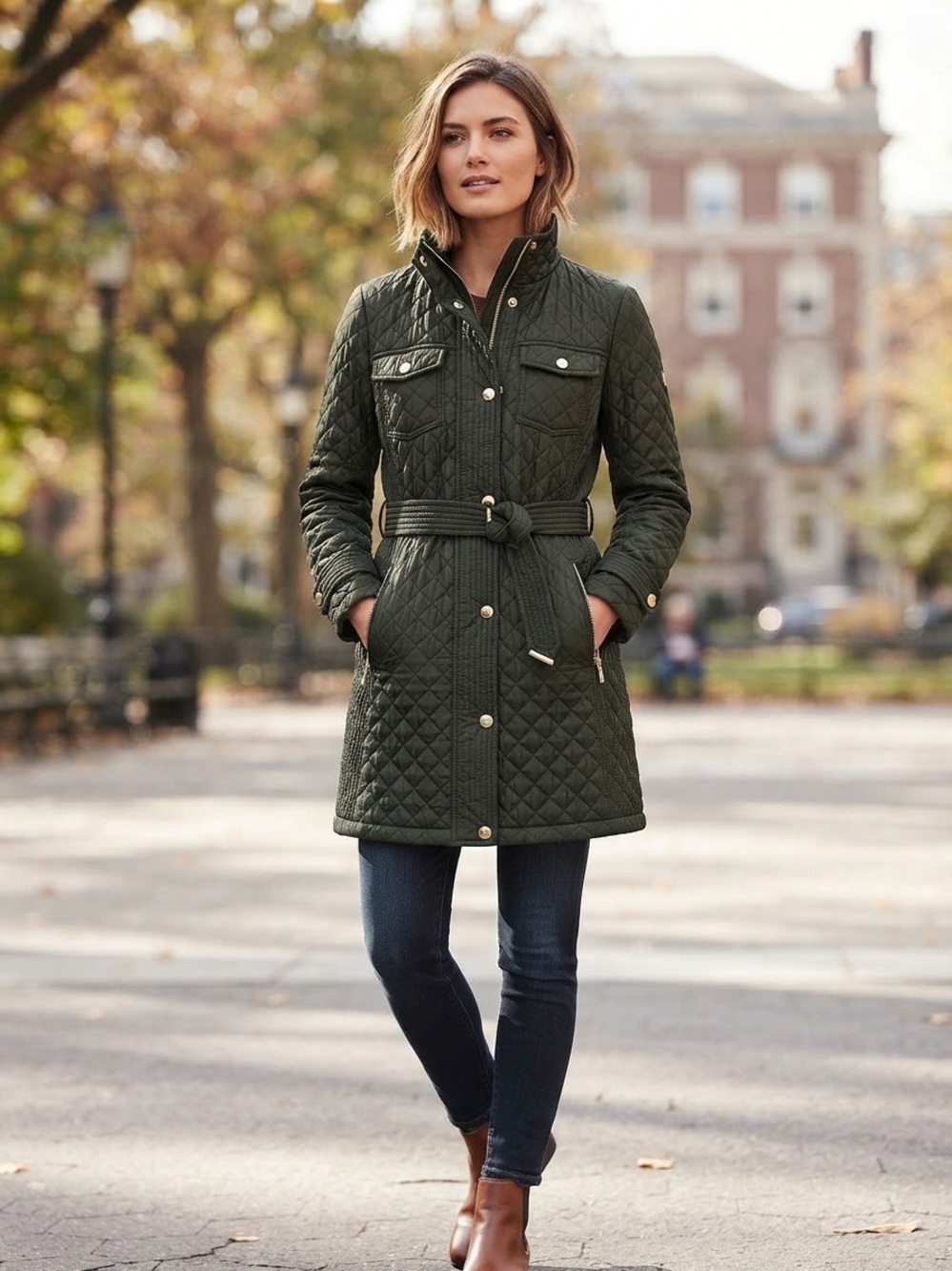 Michael Kors Black Quilted Long Puffer Jacket